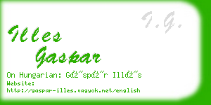 illes gaspar business card